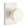 Satin Nickel Door Knob and Rectangular Rose N704