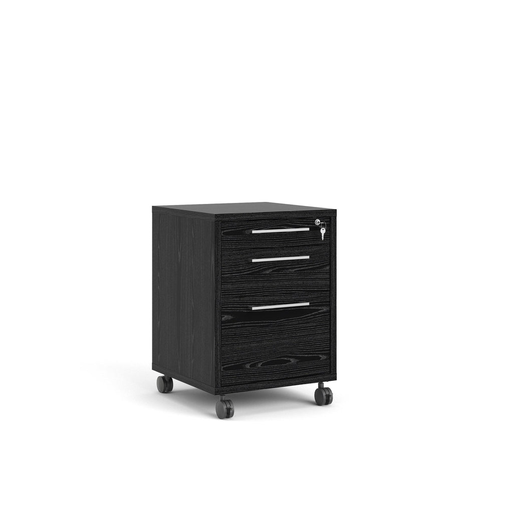 White 3 Drawer Mobile File Cabinet M4129
