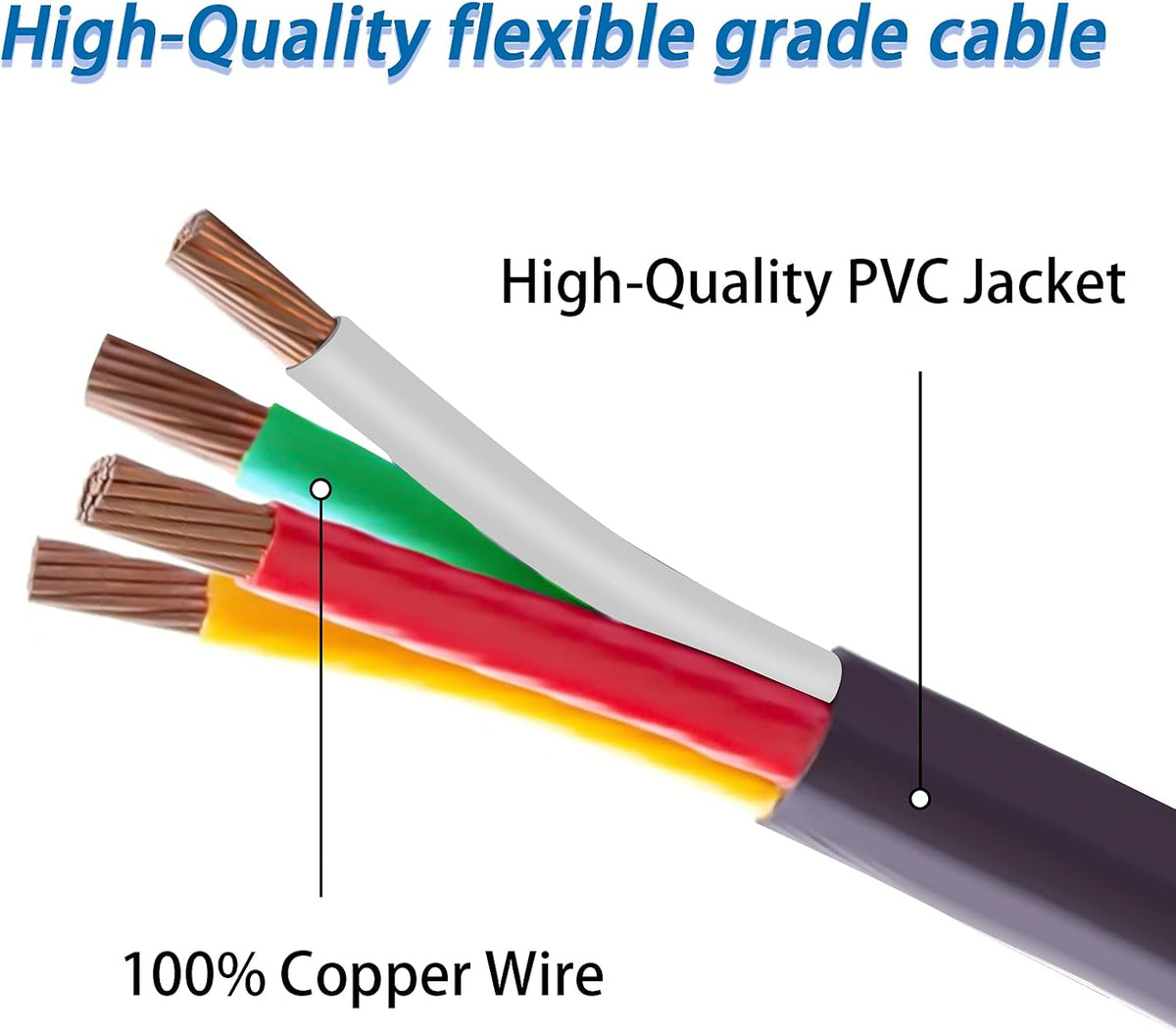 50 Amp 25 Feet RV Power Extension Cord Blue W5324