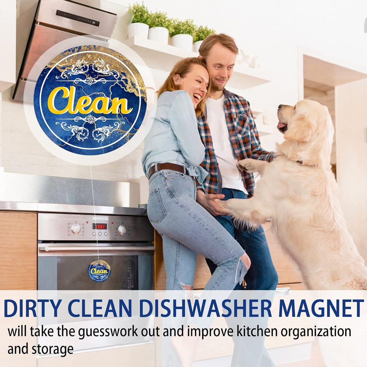 Dishwasher Magnet Clean Dirty Sign T171020