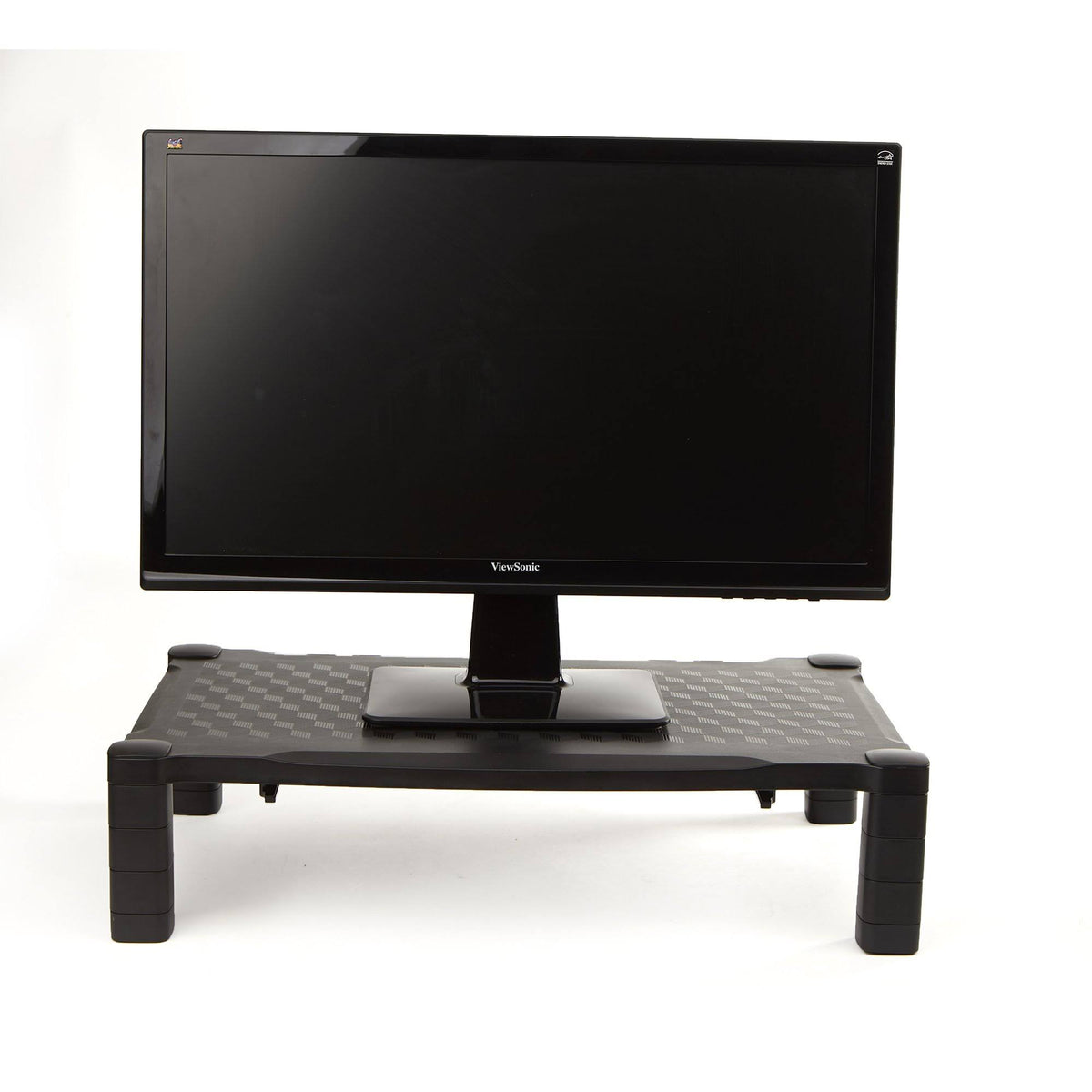 Extra Wide Height Adjustable Monitor Stand Riser Black T736176