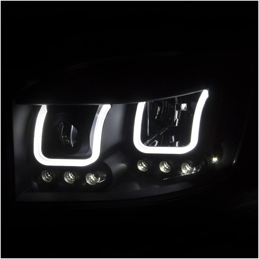Black U-Bar Projector Headlights M18085
