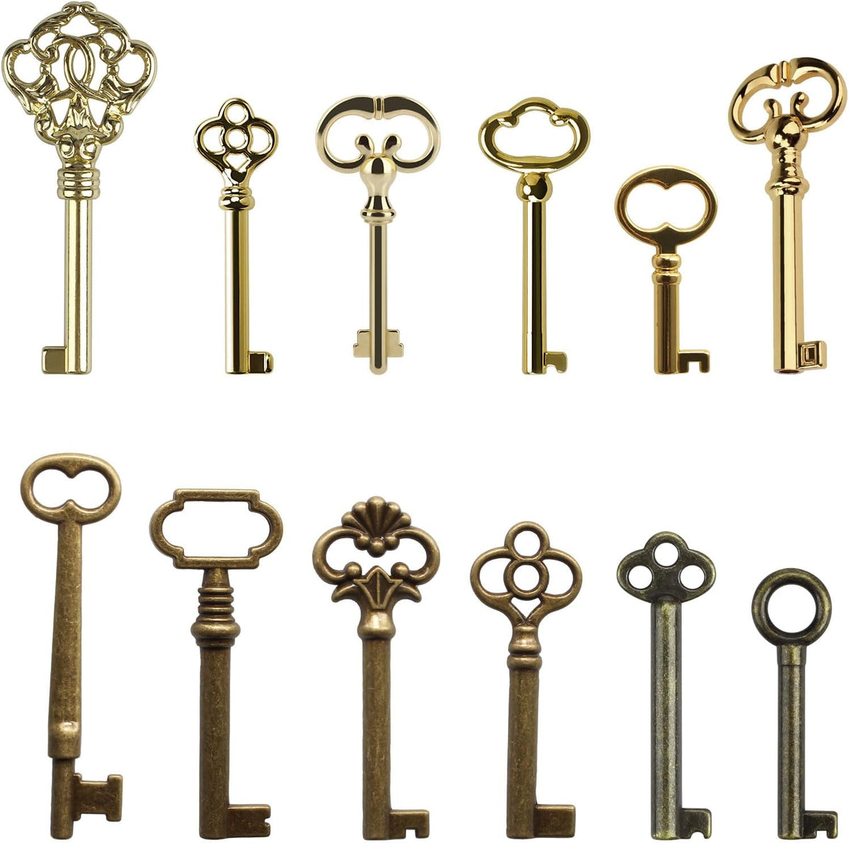 12-Key Universal Replacement Skeleton Keys Kit Z218