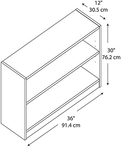 2 Shelf Bookcase Set of 2 W7209