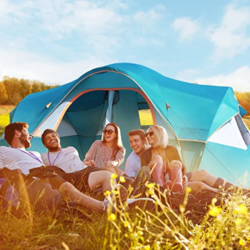 10-Person Double Layer Waterproof Camping Tent U550