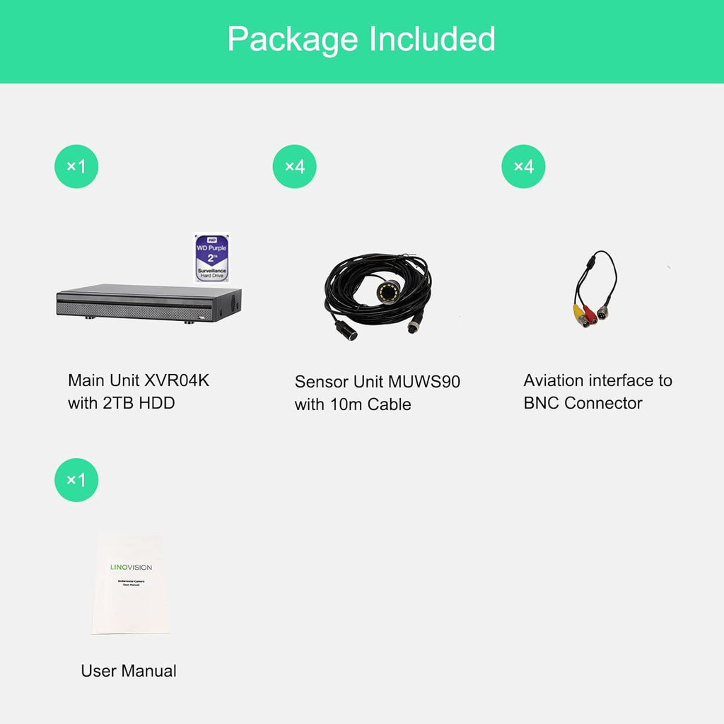 Underwater Camera Kit with 4 Sensor Units E523130