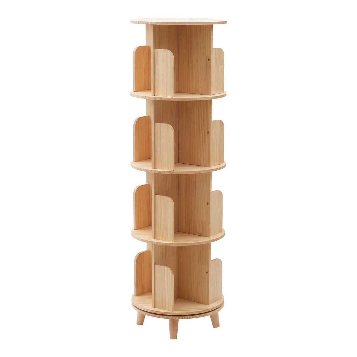 4-Tiers Rotating Bookshelf Y4429