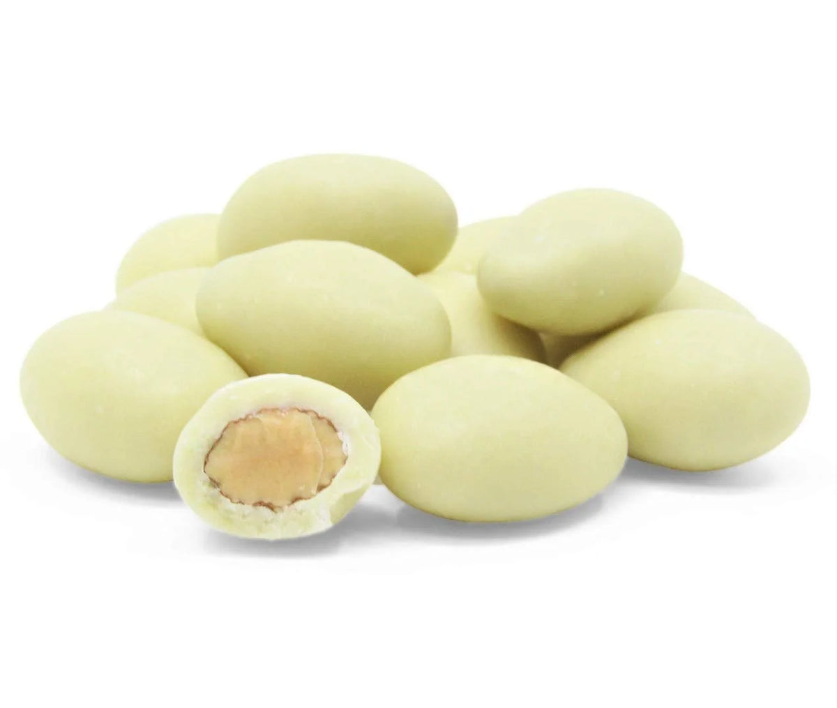 White Chocolate Covered Almonds 1 Lb Bag W42129