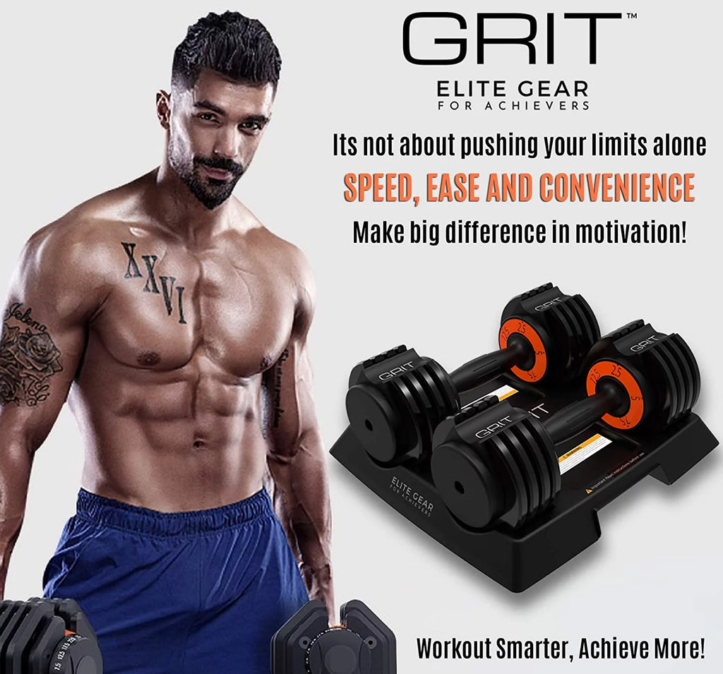 Adjustable Dumbbells Pair 2.5 to 12.5 lb R709