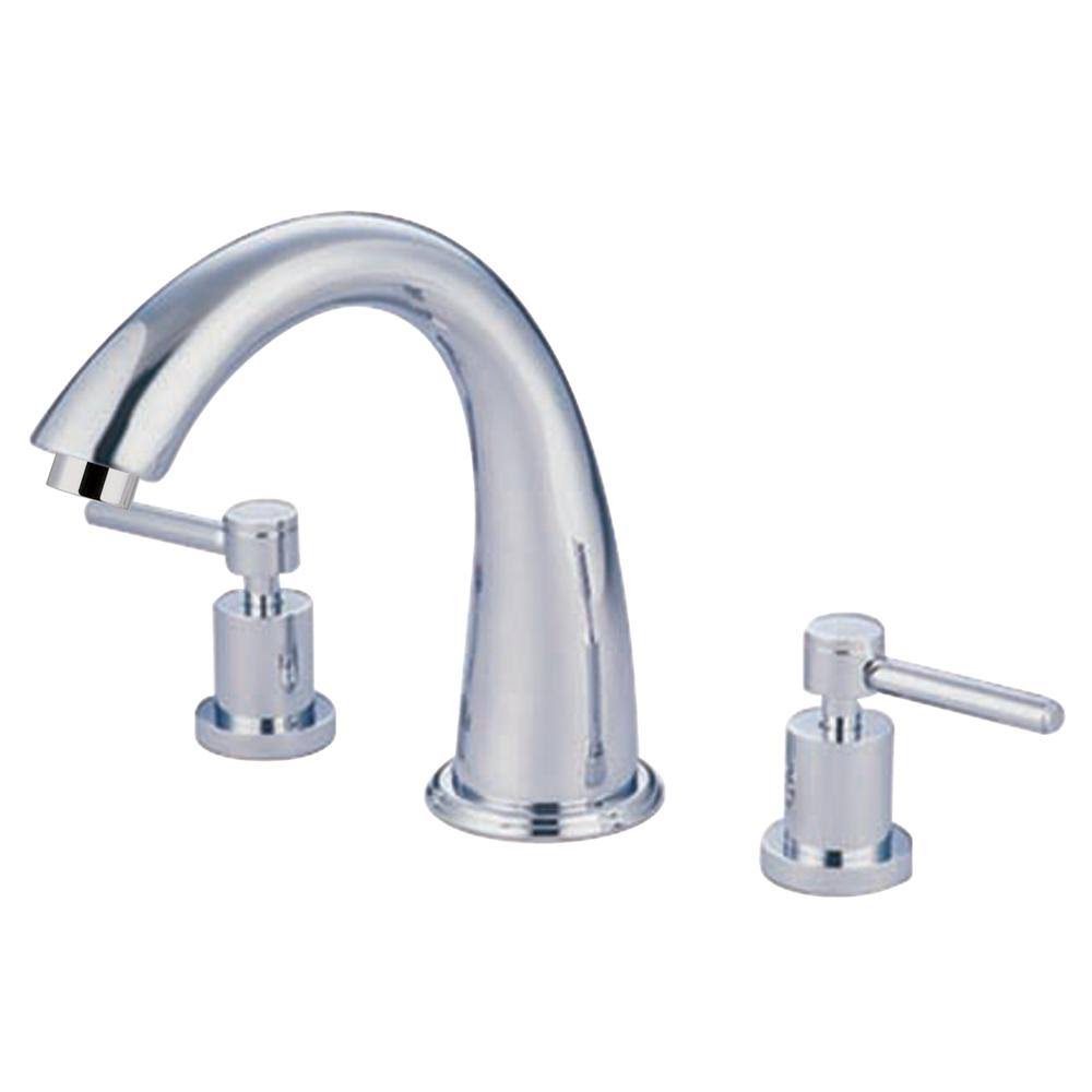 Satin Nickel Two-Handle Roman Tub Filler L7413