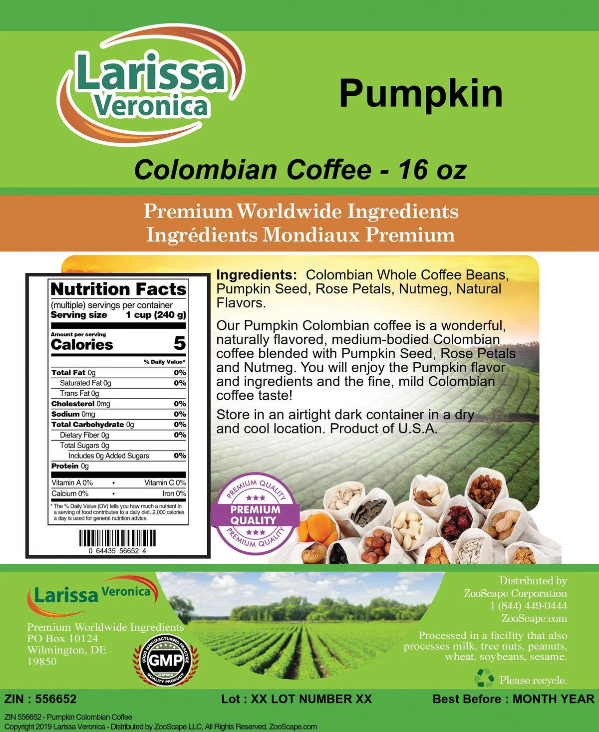 Colombian Coffee Whole Coffee Beans 16 oz 2-Pack U981