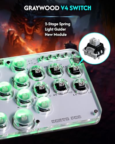 Arcade Stick 16Keys All-Button with Custom RGB & Turbo Functions T763541