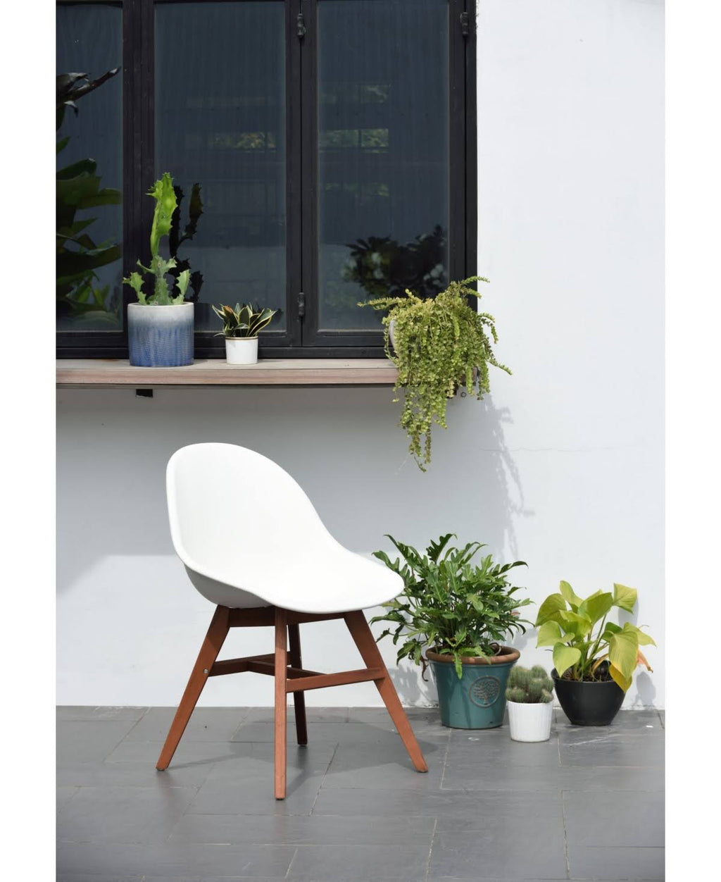 Brown Patio Dining Chair Set T9473