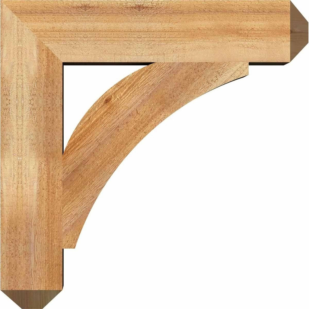 6x22W x 34x22D x 42x22H Thorton Craftsman Rough Sawn BRACKET, Western Red Cedar B362897