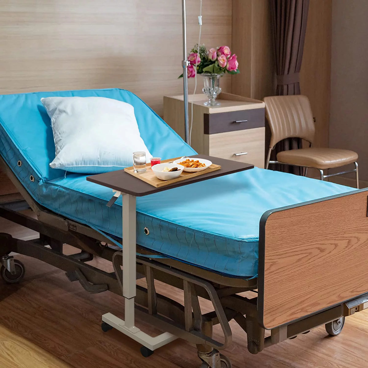 Adjustable Overbed Table with Wheels T329330