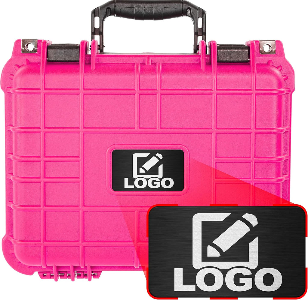 Protective Gear and Camera Hard Case with Foam, Waterproof & Shockproof, 13.37 Inch 11.62 Inch 6 Inch, Neon Green R370