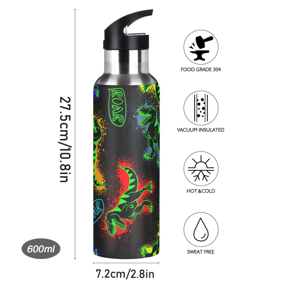 Stainless Steel Insulated Water Bottle with Straw Lid S3173