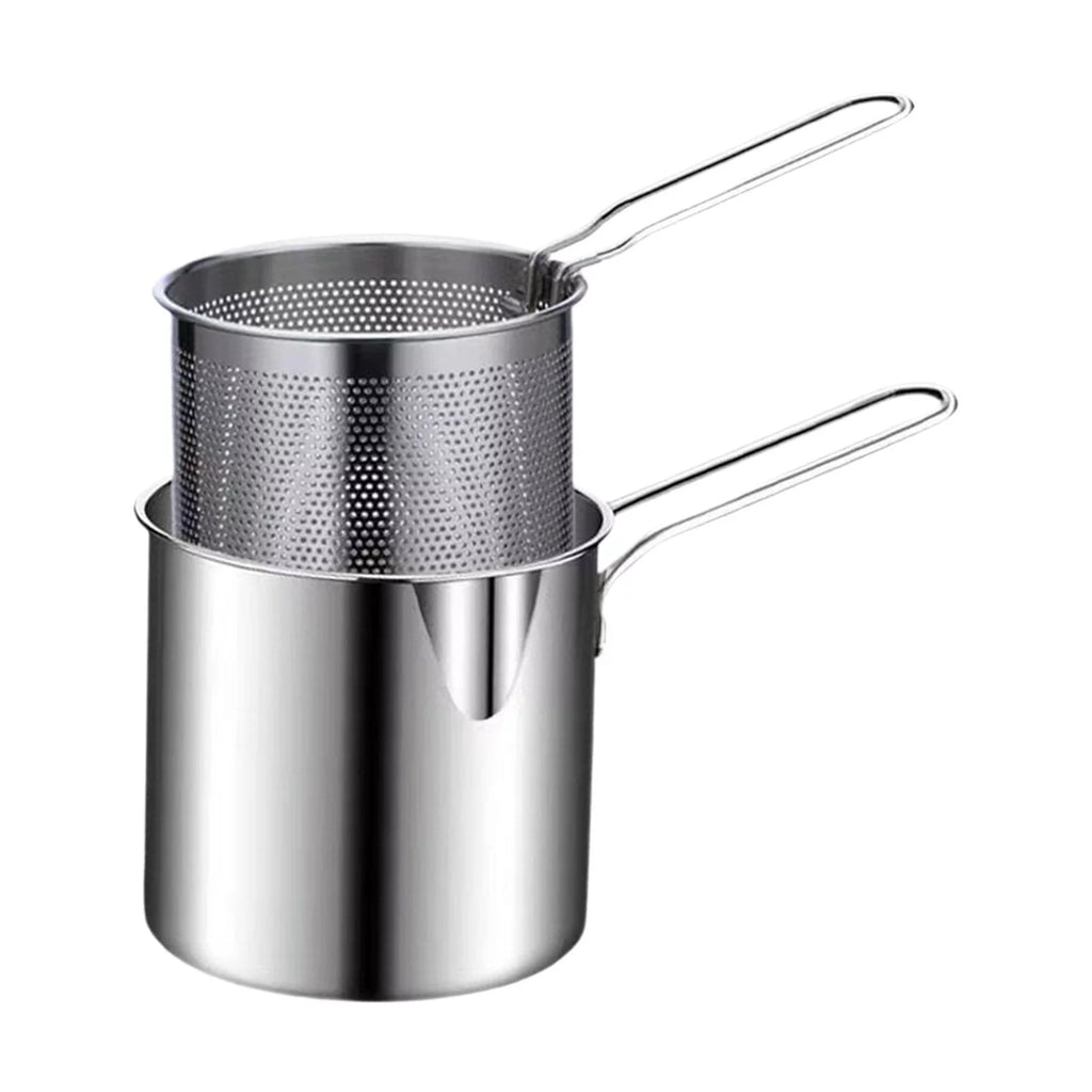 Stainless Steel Deep Fryer Pot with Basket S909455