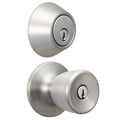 Polished Brass Doorknob and Deadbolt Combo Pack Q3963
