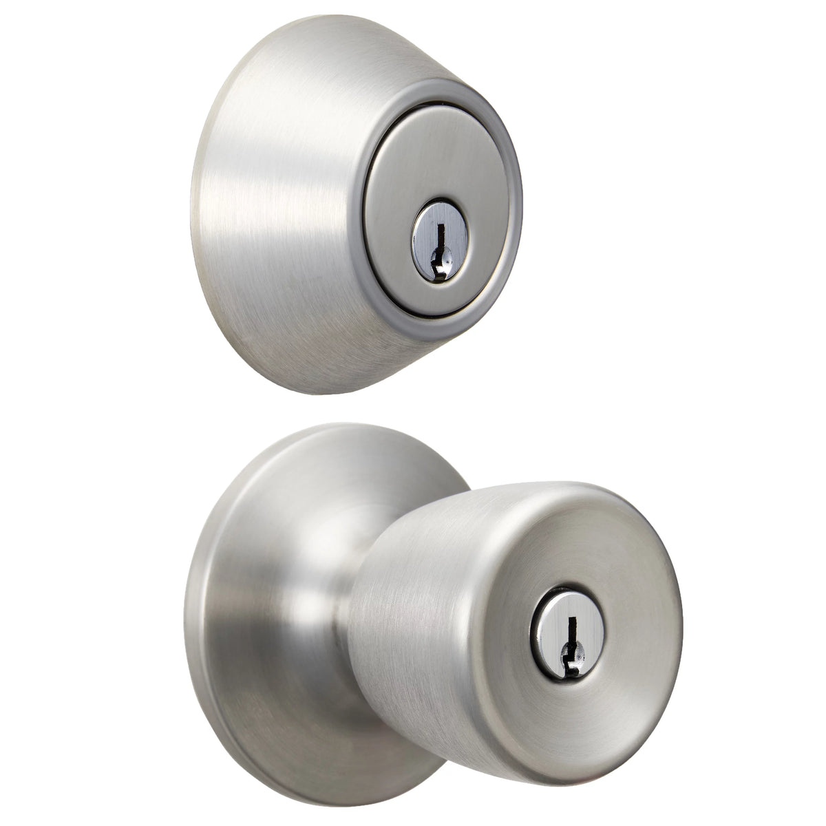 Polished Brass Doorknob and Deadbolt Combo Pack Q3963