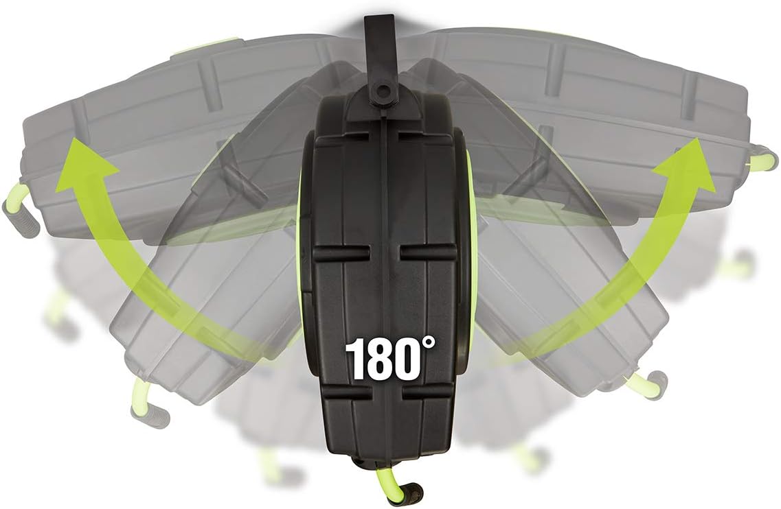 Retractable Enclosed Plastic Air Hose Reel, 3/8 in. x 50 ft W4672