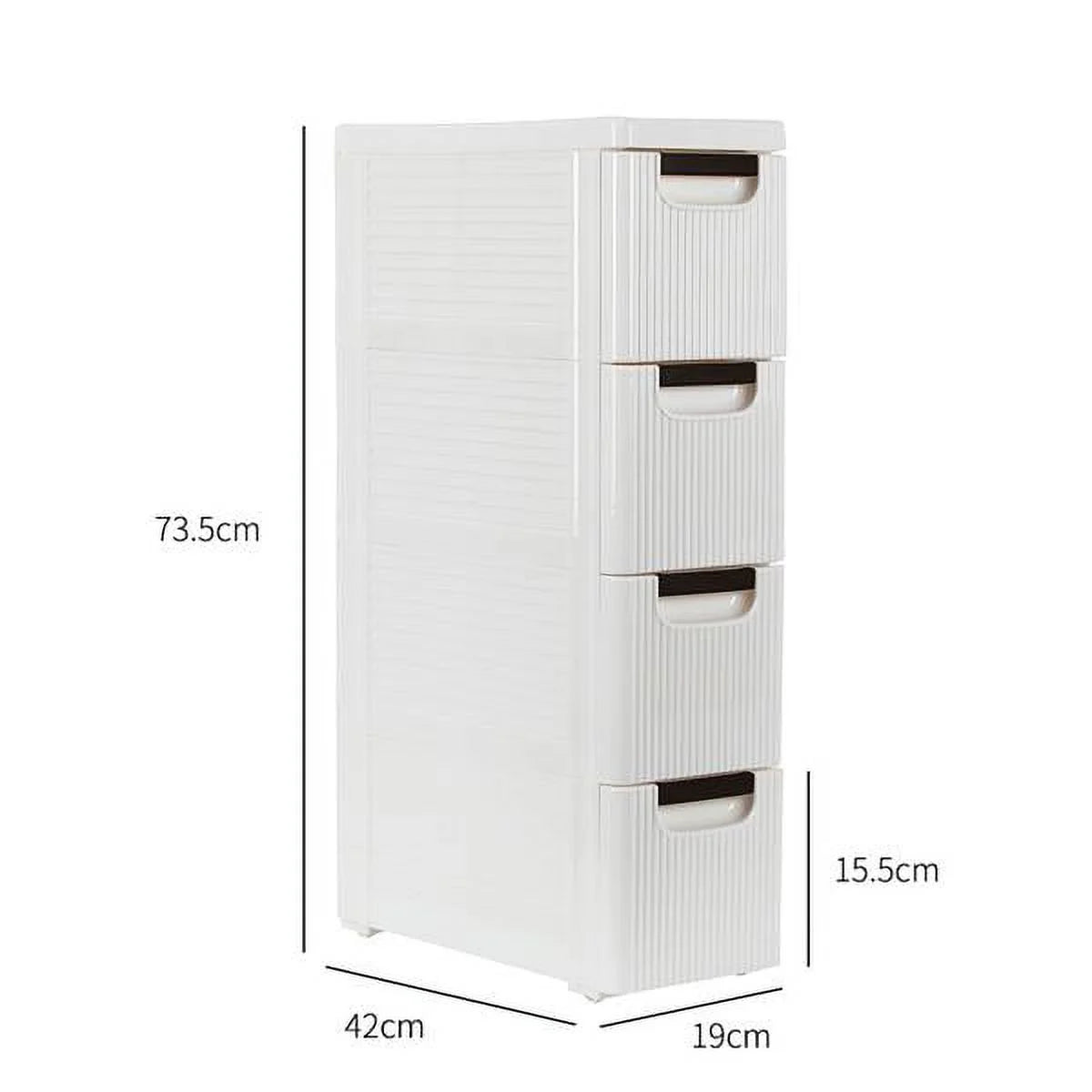 Rolling Cart Organizer with Wheels Narrow Storage Cabinet A785707