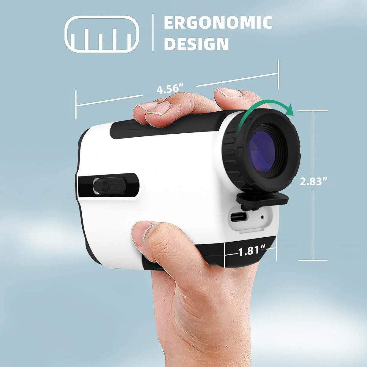 Laser Golf Rangefinder 900 Yards 7X Magnification with Slope Switch Z613200