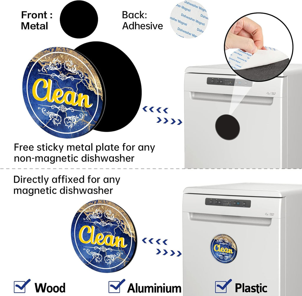 Dishwasher Magnet Clean Dirty Sign T171020