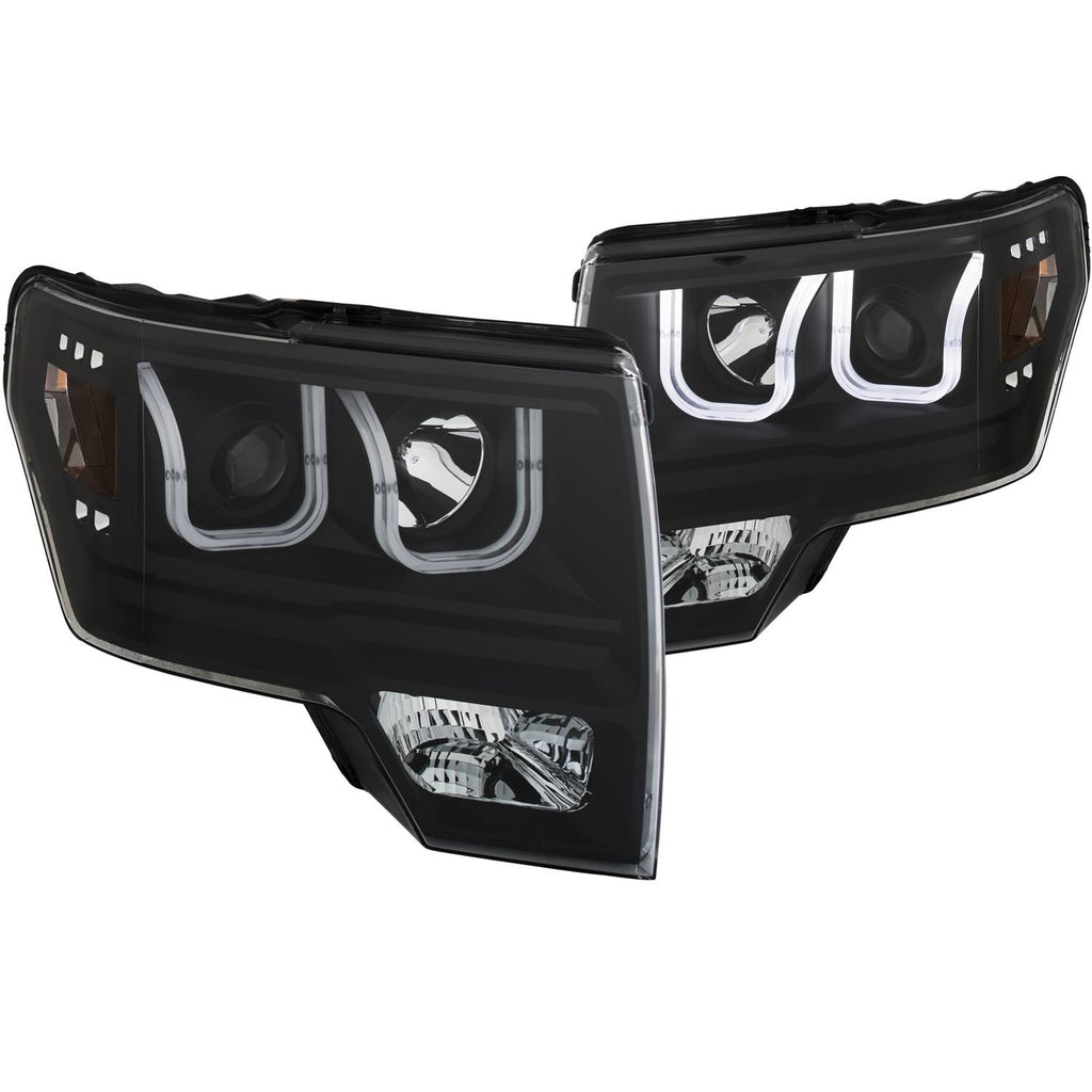 Black U-Bar Projector Headlights M18085