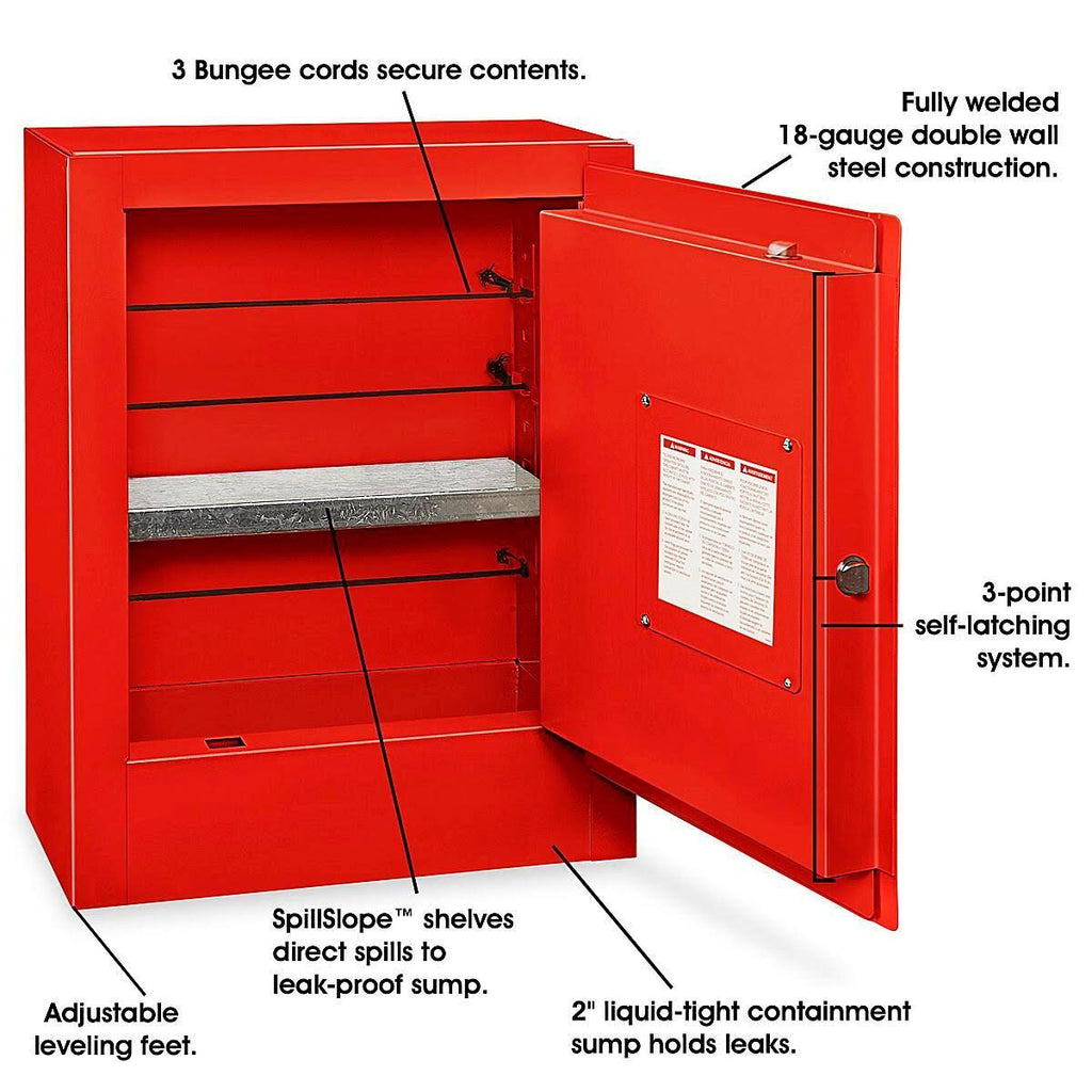 Red Manual Doors Flammable Storage Cabinet Y852166