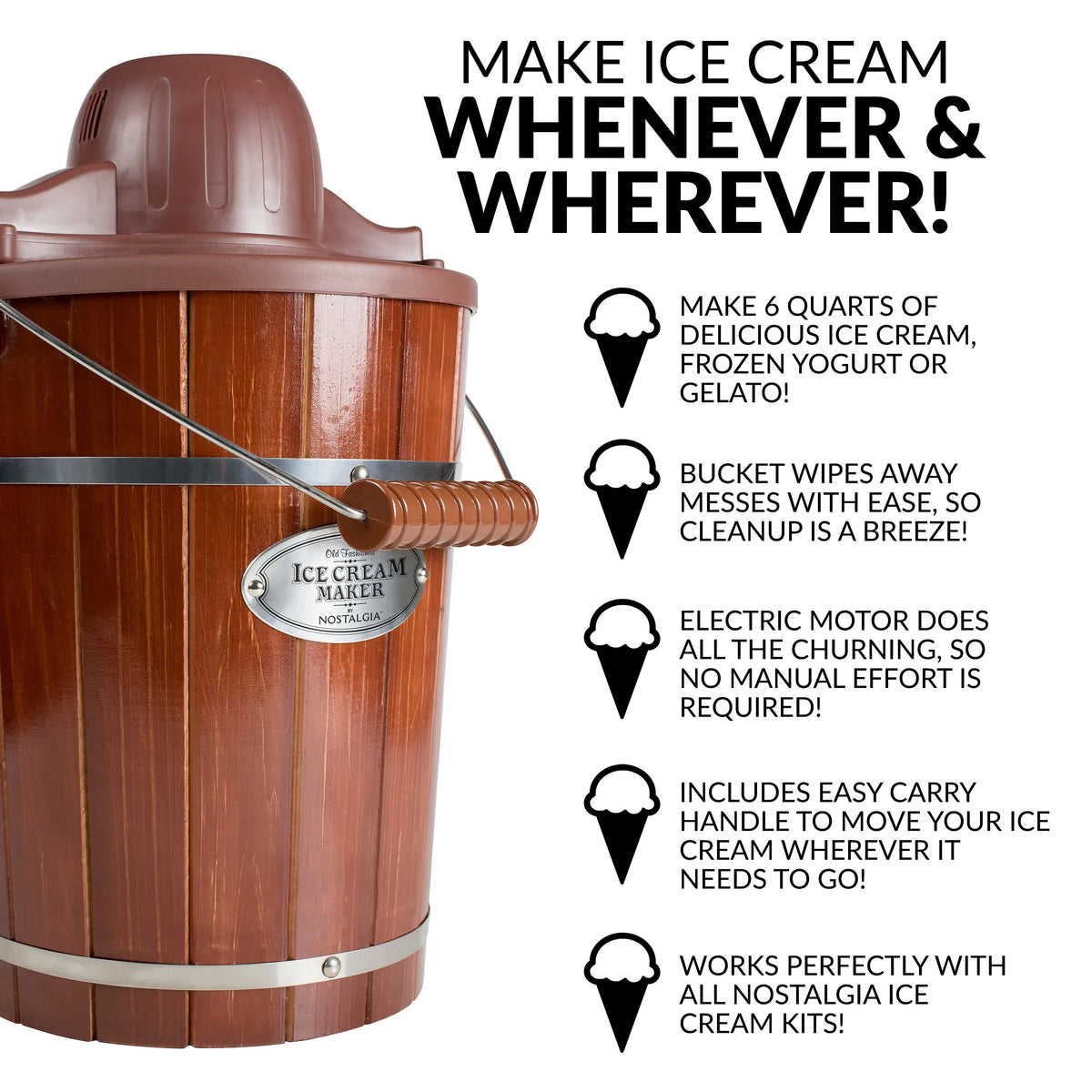 6-Quart Electric Ice Cream Maker F9291