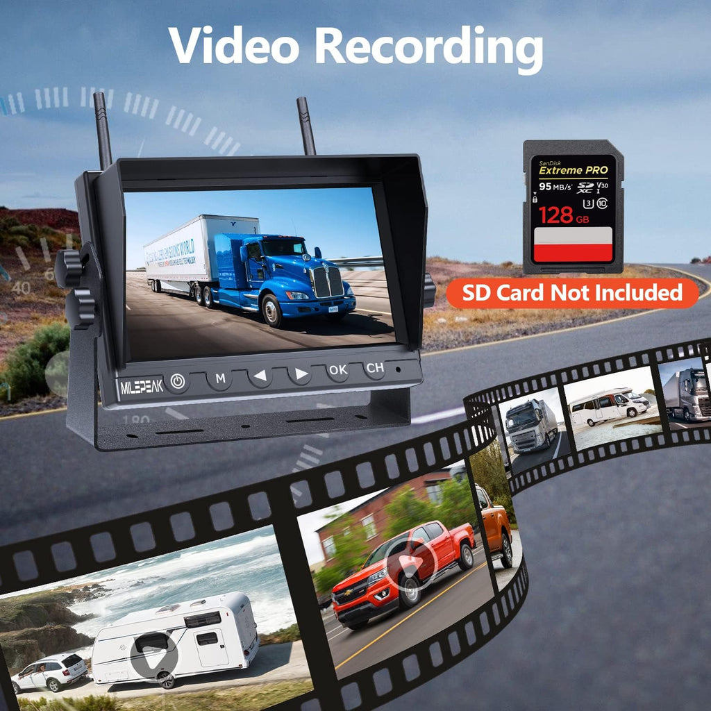 7 Inch Wireless Backup Camera with HD 1080P DVR G65304