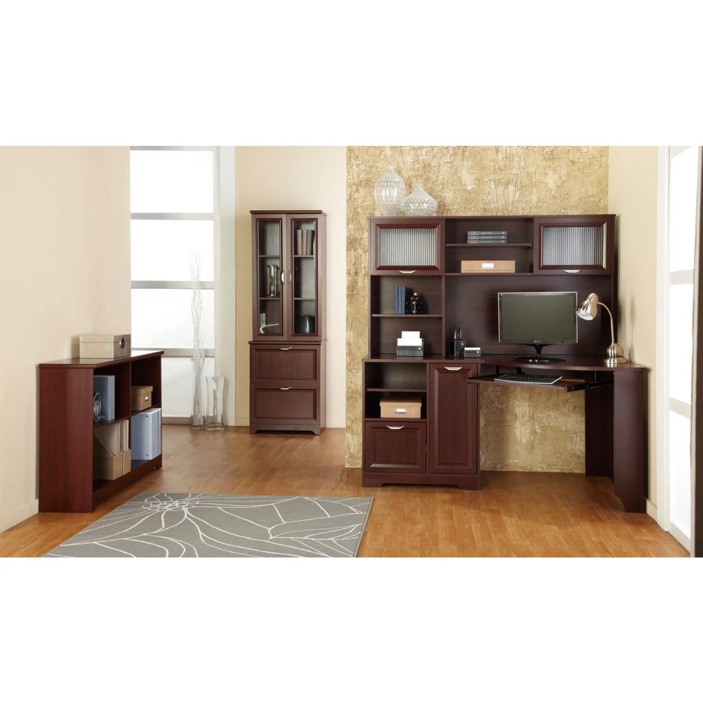 60"W Corner Desk, Classic Cherry Z388633