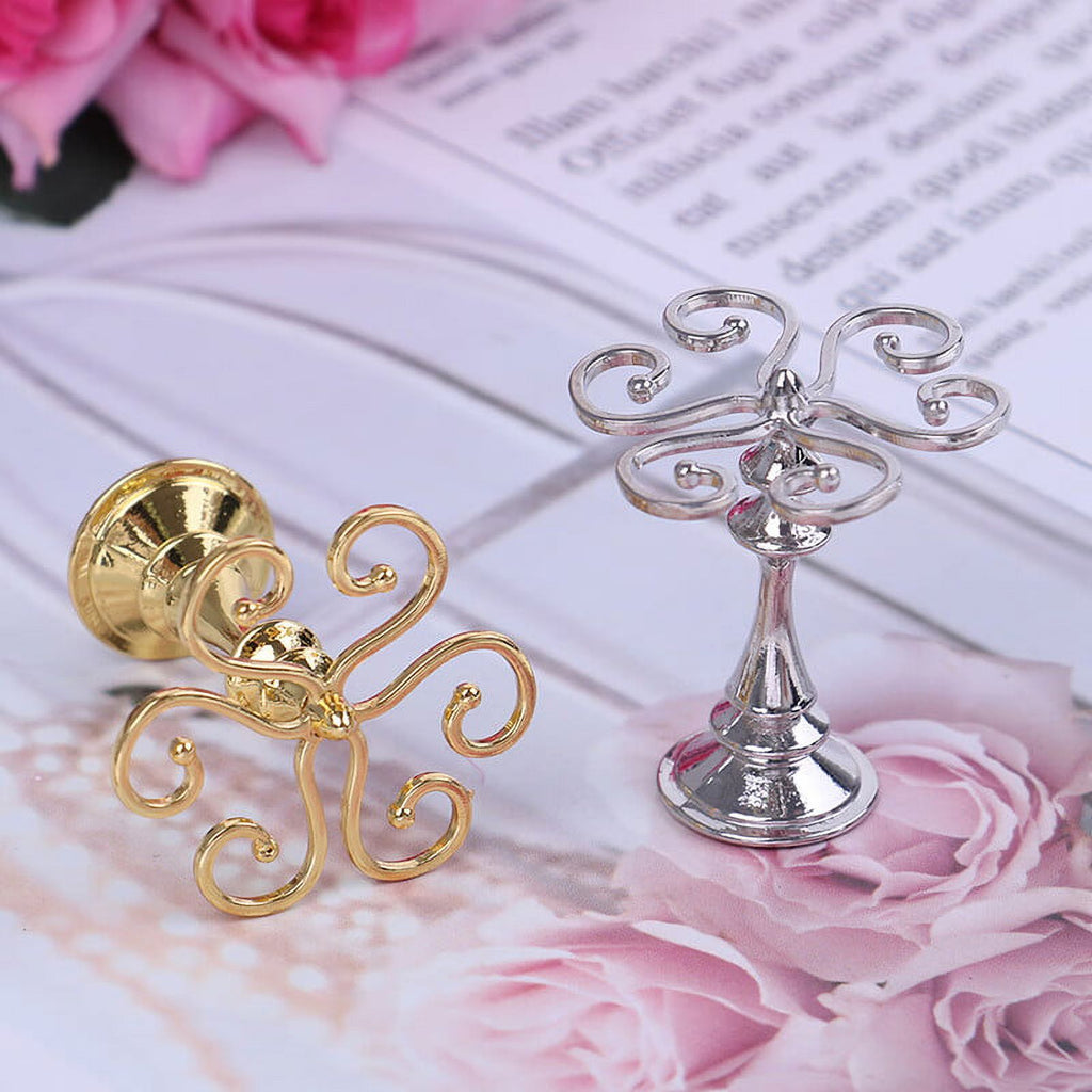 Miniature Metal Cup Holder for Dollhouse Z1889