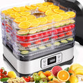 Electric Food Dehydrator, 250W, 5 Drying Trays, Stainless Steel, BPA Free W935