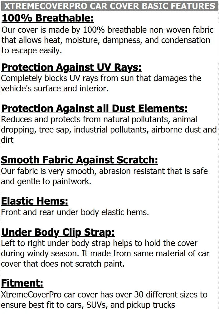 Black Car Cover F50123
