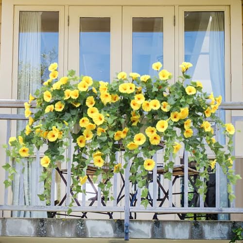 24 Bunches Artificial Morning Glories D7884