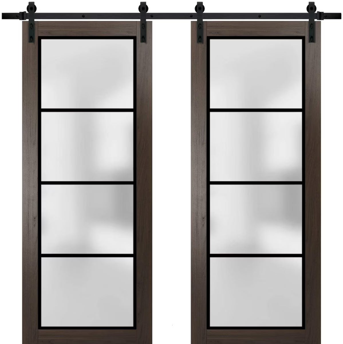 Double Barn Door 36 x 84 inches Solid Panel Interior Doors Z225