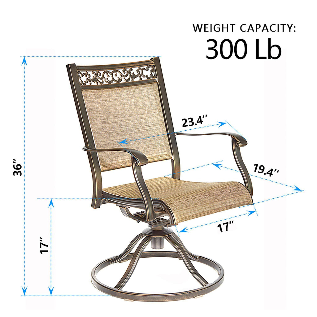 Swivel Rocker Patio Dining Chair 2 PC H556073