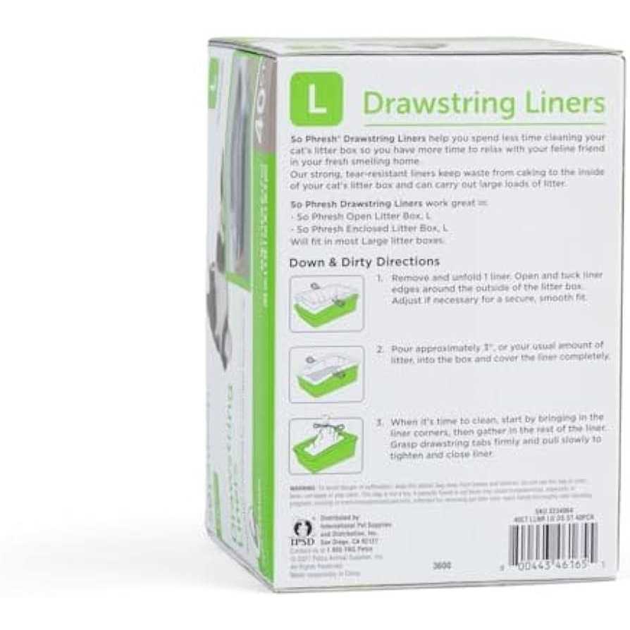 Drawstring Cat Litter Box Liners I123653