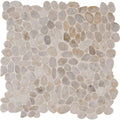 12 in. x 12 in. x 10mm Textured Marble Mosaic Tile U611042
