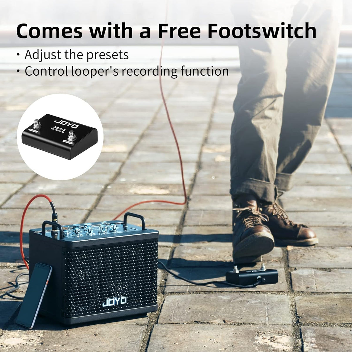 Digital Modeling Combo Amplifier Bundle with Audio Instrument Cable X752889