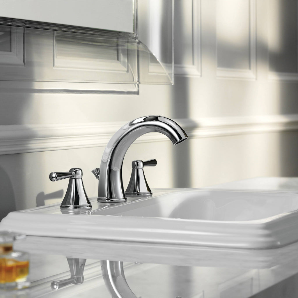 Polished Chrome Widespread Bathroom Faucet Z44565