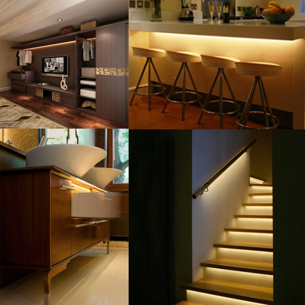 6-Pack 1 Meter LED Strip Aluminum Channels with Diffused Cover J3564