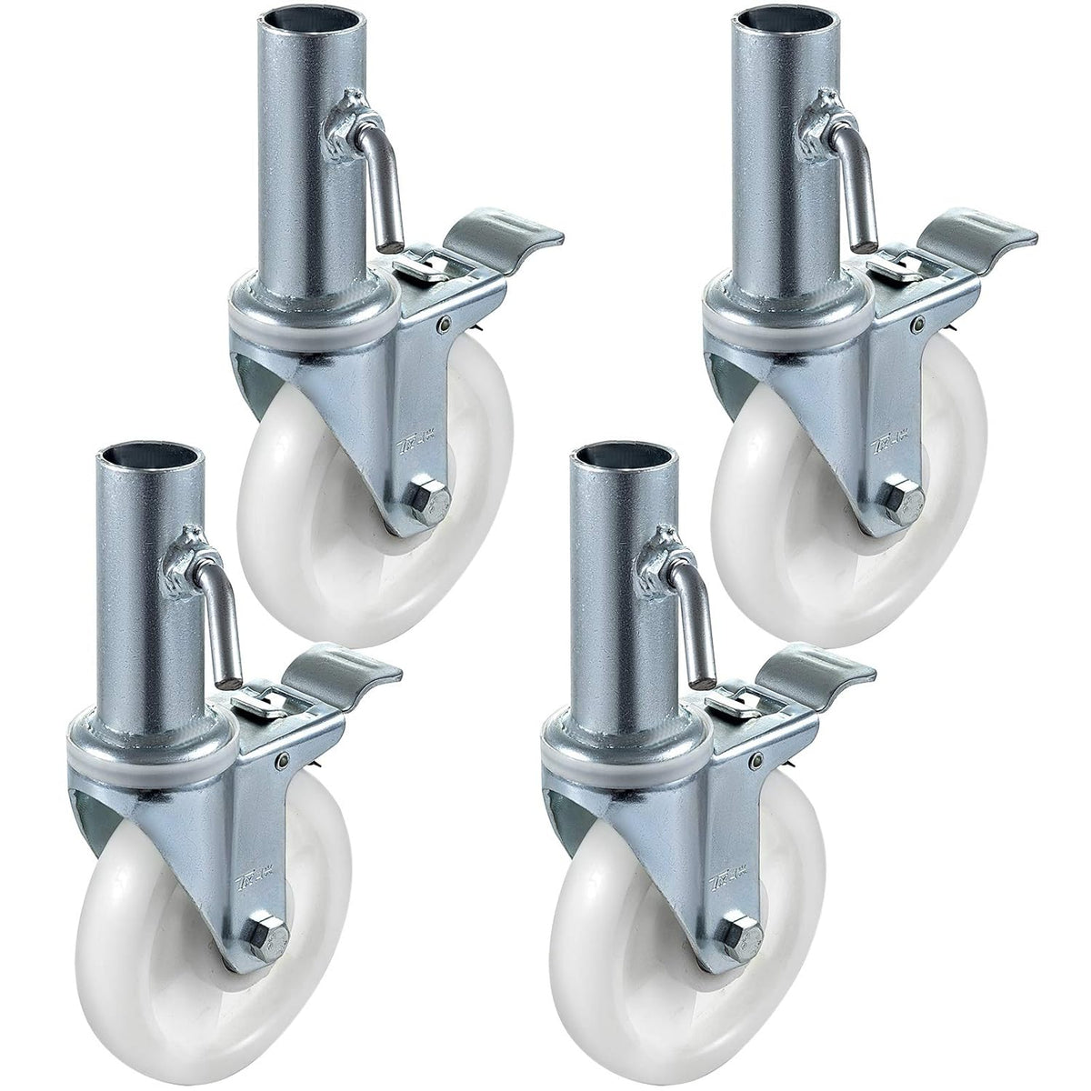 5 Inch PP Swivel Casters with Dual Locking Y688242