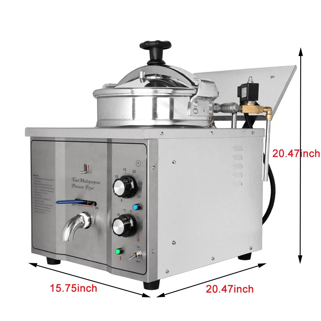 16L Electric High Pressure Stainless Steel Fried Chicken Stove S8017