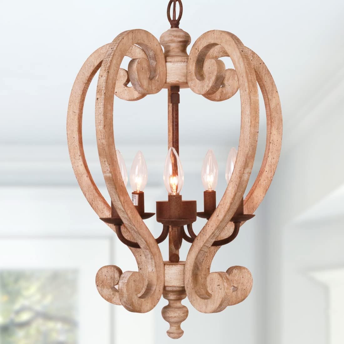 Wooden Chandelier U829