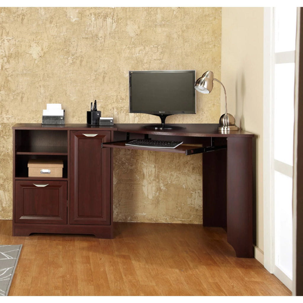 60"W Corner Desk, Classic Cherry Z388633