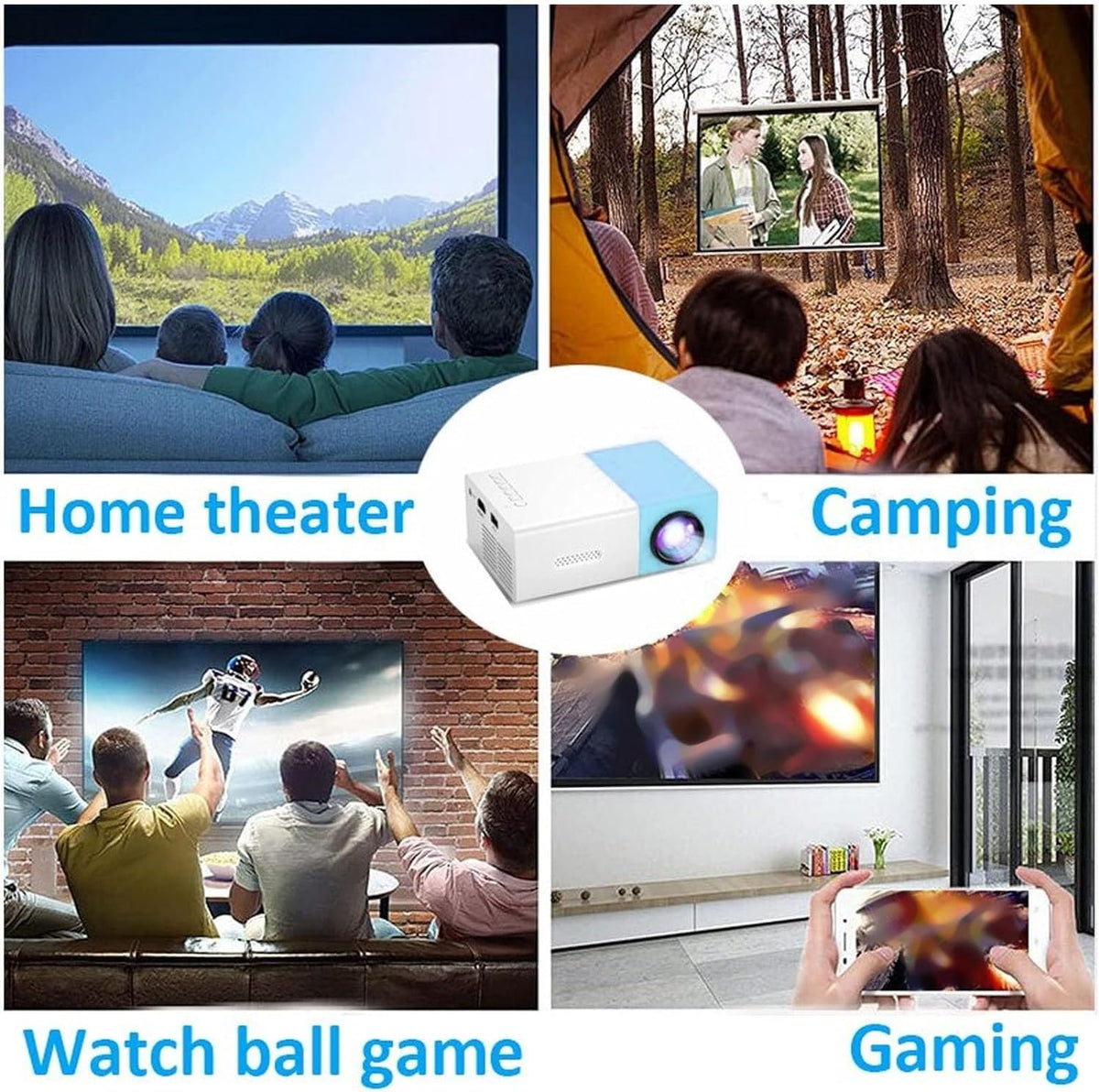 1080P HD Portable LED Mini Projector Y2582