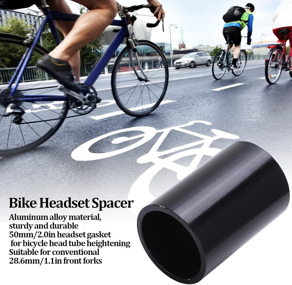Black Aluminum Alloy 50mm Bicycle Headset Spacer F9180